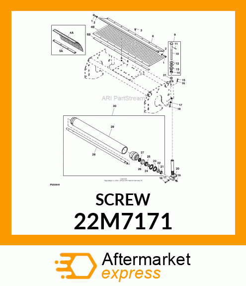 SCREW, SET, METRIC, SQUARE HEAD 22M7171