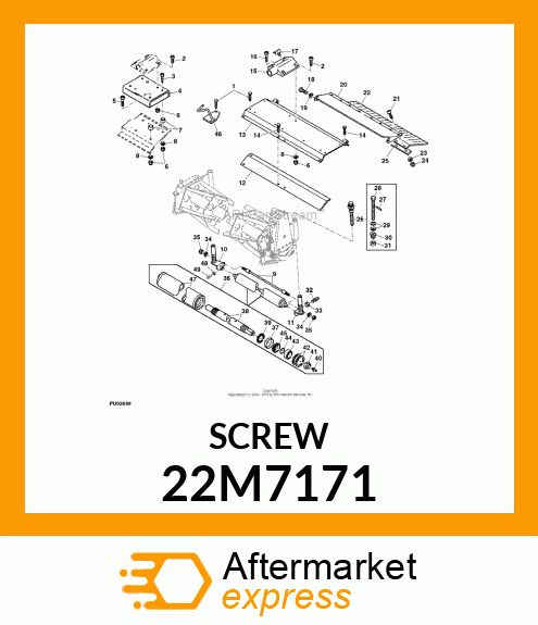 SCREW, SET, METRIC, SQUARE HEAD 22M7171