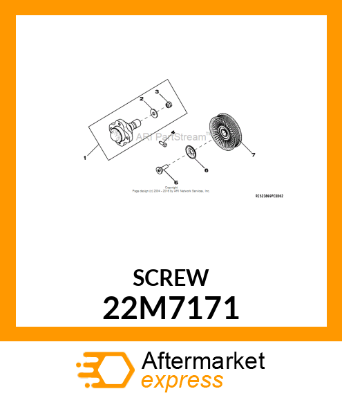 SCREW, SET, METRIC, SQUARE HEAD 22M7171