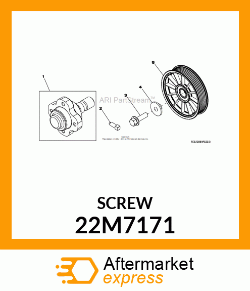 SCREW, SET, METRIC, SQUARE HEAD 22M7171