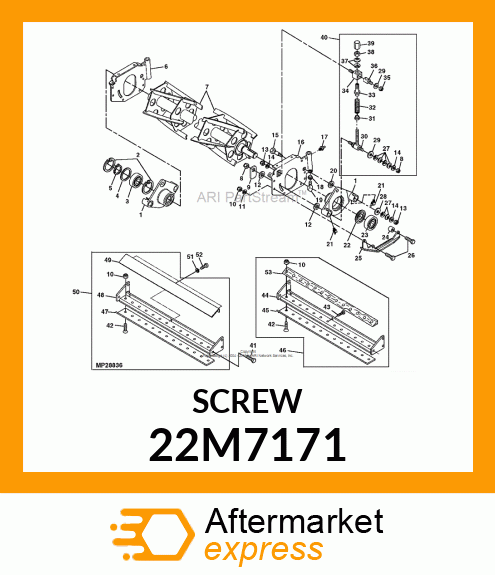 SCREW, SET, METRIC, SQUARE HEAD 22M7171