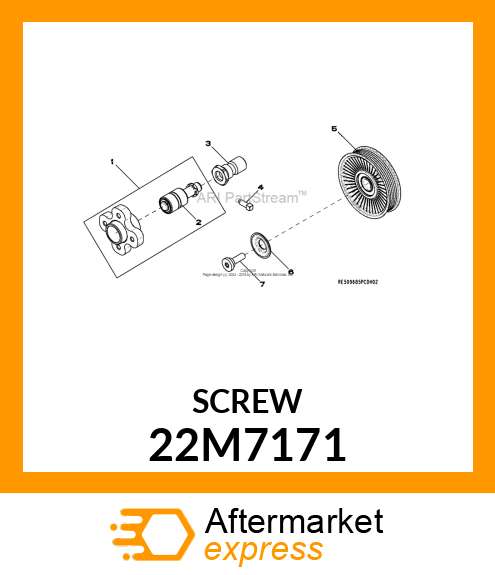 SCREW, SET, METRIC, SQUARE HEAD 22M7171