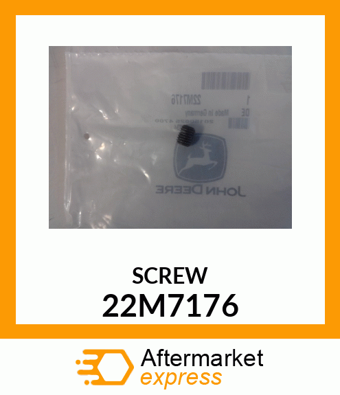 SCREW, SET, METRIC, HEX SKT HDLS 22M7176