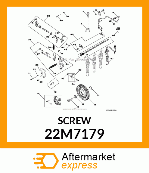 SCREW, SET, METRIC, HEX SKT HDLS 22M7179