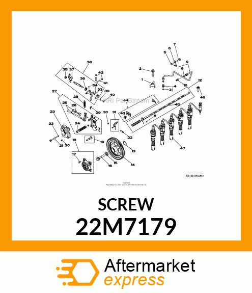 SCREW, SET, METRIC, HEX SKT HDLS 22M7179