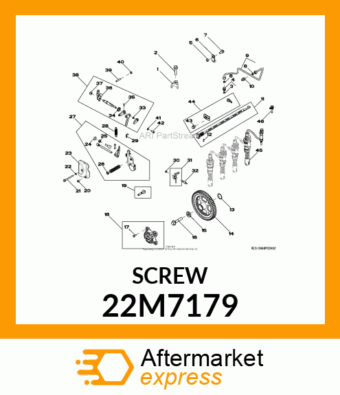 SCREW, SET, METRIC, HEX SKT HDLS 22M7179