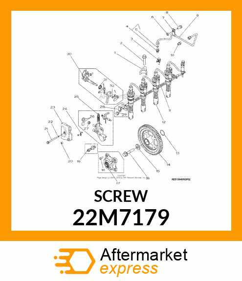 SCREW, SET, METRIC, HEX SKT HDLS 22M7179