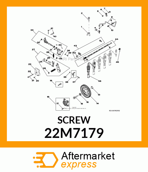 SCREW, SET, METRIC, HEX SKT HDLS 22M7179