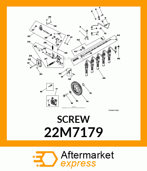 SCREW, SET, METRIC, HEX SKT HDLS 22M7179