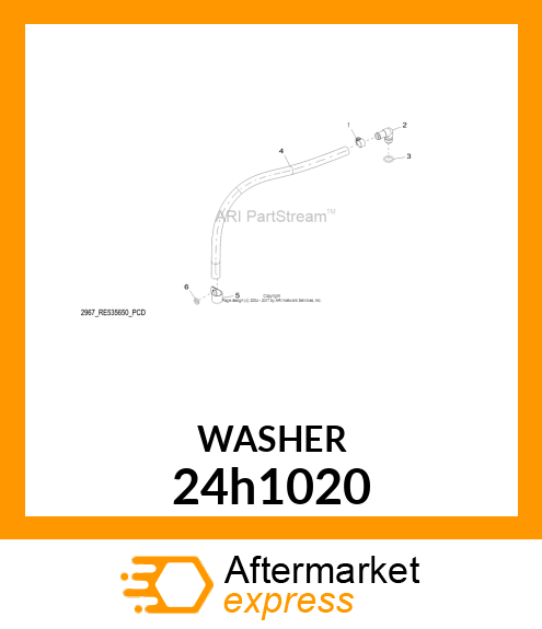 WASHER, METALLIC, ROUND HOLE 24h1020