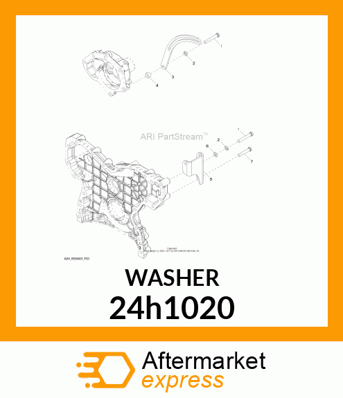 WASHER, METALLIC, ROUND HOLE 24h1020