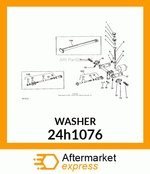 WASHER, METALLIC, ROUND HOLE 24h1076