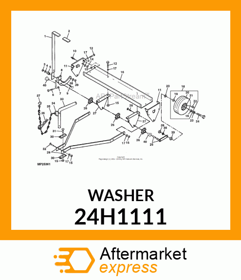 WASHER, METALLIC, ROUND HOLE 24H1111