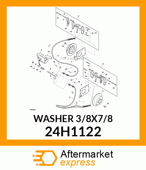 WASHER, METALLIC, ROUND HOLE 24H1122