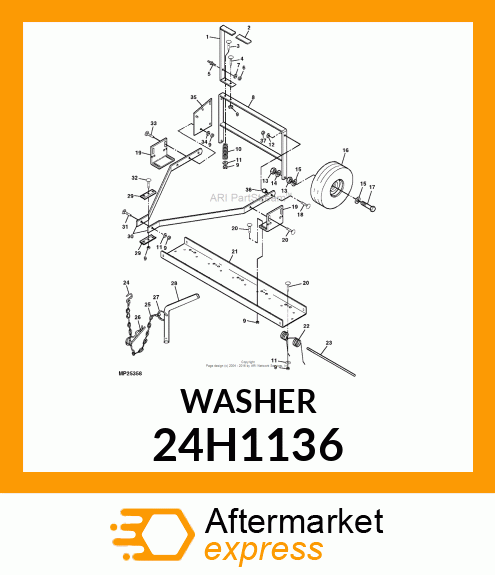 WASHER,.344X.688X.065" 24H1136