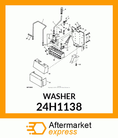 WASHER, METALLIC, ROUND HOLE 24H1138