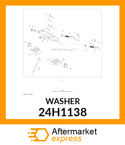 WASHER, METALLIC, ROUND HOLE 24H1138