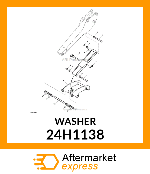 WASHER, METALLIC, ROUND HOLE 24H1138