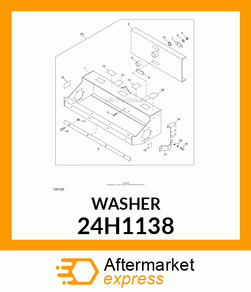 WASHER, METALLIC, ROUND HOLE 24H1138