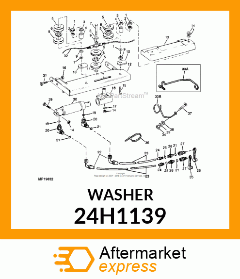 WASHER, METALLIC, ROUND HOLE 24H1139