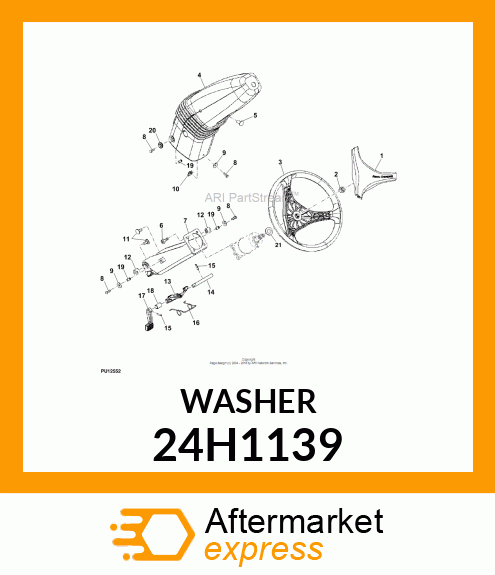 WASHER, METALLIC, ROUND HOLE 24H1139