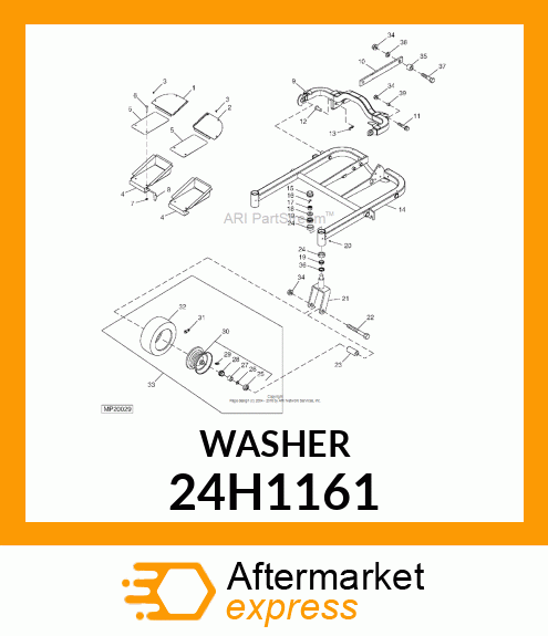 WASHER, METALLIC, ROUND HOLE 24H1161