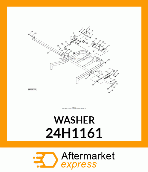 WASHER, METALLIC, ROUND HOLE 24H1161