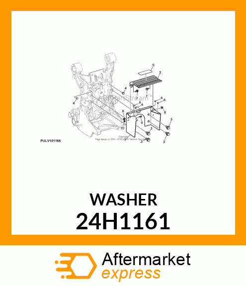 WASHER, METALLIC, ROUND HOLE 24H1161