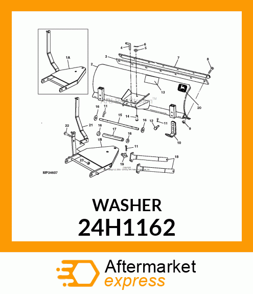 WASHER, METALLIC, ROUND HOLE 24H1162