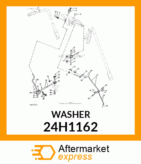 WASHER, METALLIC, ROUND HOLE 24H1162