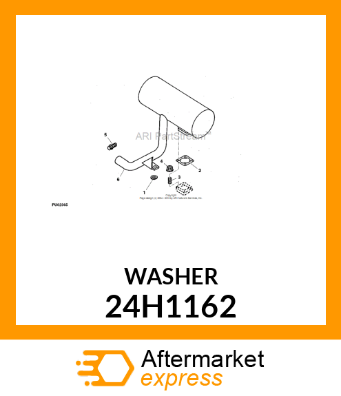 WASHER, METALLIC, ROUND HOLE 24H1162