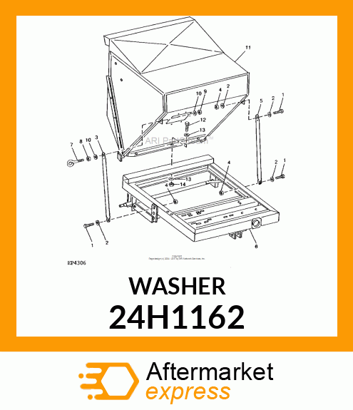 WASHER, METALLIC, ROUND HOLE 24H1162