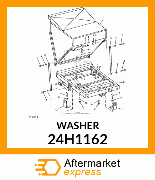 WASHER, METALLIC, ROUND HOLE 24H1162