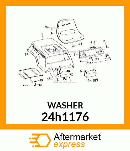 WASHER, METALLIC, ROUND HOLE 24h1176