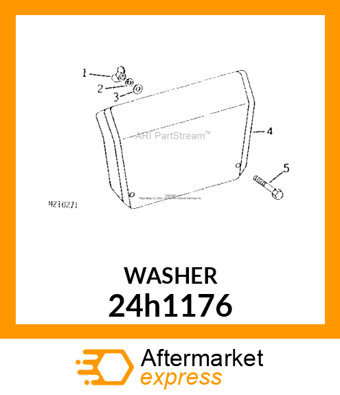 WASHER, METALLIC, ROUND HOLE 24h1176