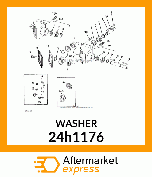 WASHER, METALLIC, ROUND HOLE 24h1176