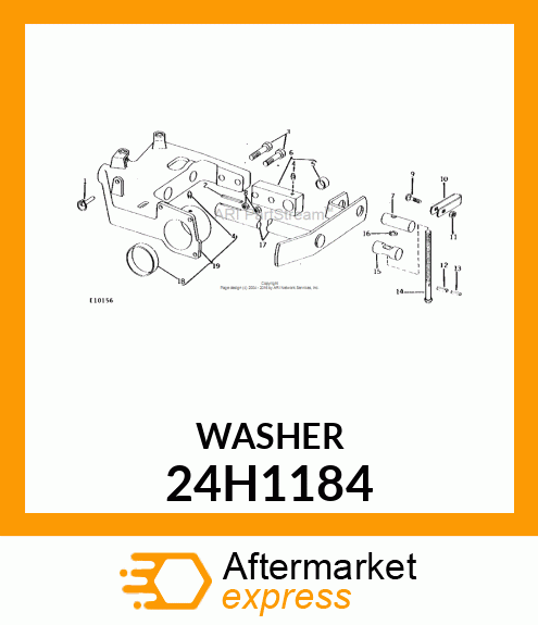 WASHER, METALLIC, ROUND HOLE 24H1184