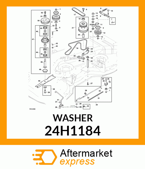 WASHER, METALLIC, ROUND HOLE 24H1184