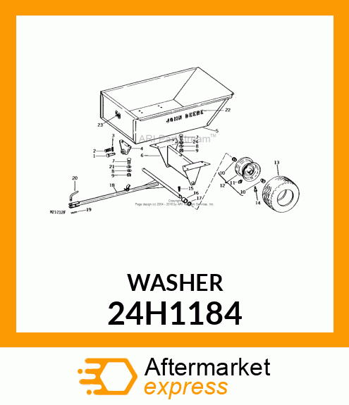 WASHER, METALLIC, ROUND HOLE 24H1184