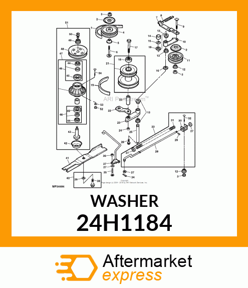 WASHER, METALLIC, ROUND HOLE 24H1184