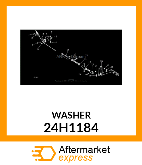 WASHER, METALLIC, ROUND HOLE 24H1184