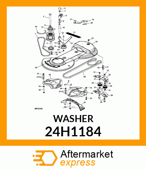 WASHER, METALLIC, ROUND HOLE 24H1184