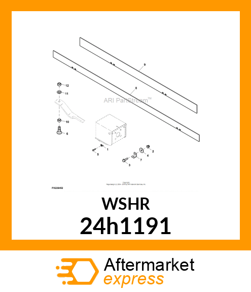 WASHER, METALLIC, ROUND HOLE 24h1191