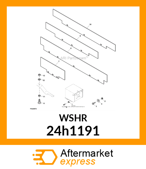 WASHER, METALLIC, ROUND HOLE 24h1191