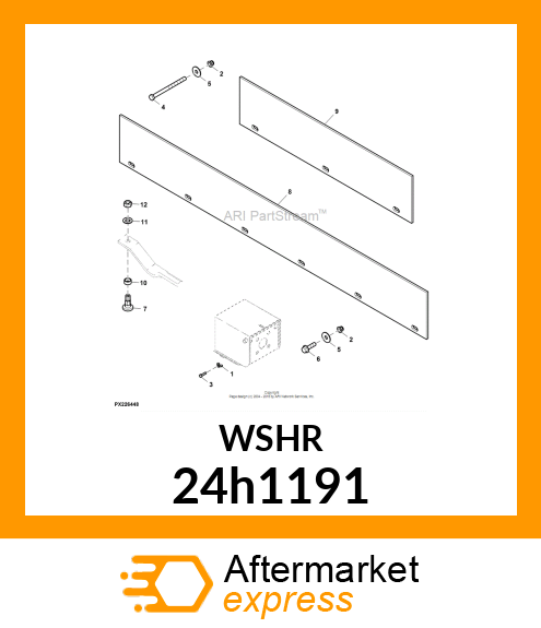 WASHER, METALLIC, ROUND HOLE 24h1191