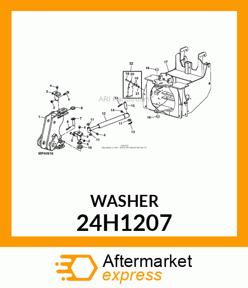 WASHER, METALLIC, ROUND HOLE 24H1207