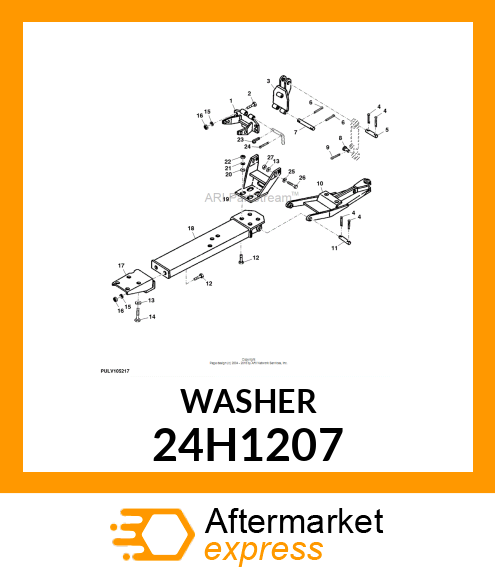 WASHER, METALLIC, ROUND HOLE 24H1207