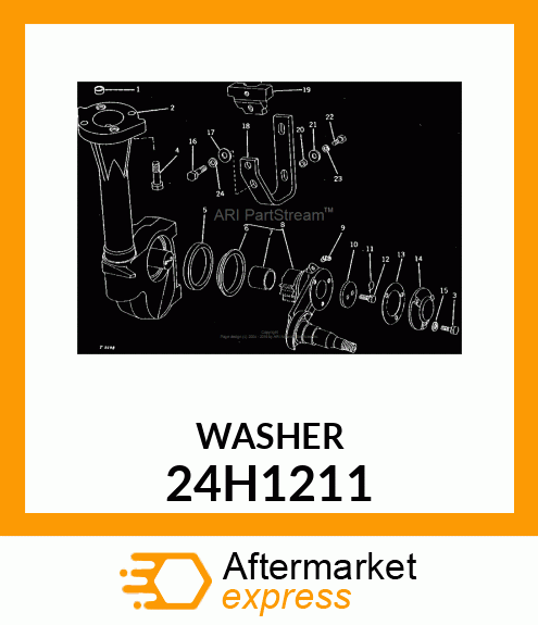 WASHER, METALLIC, ROUND HOLE 24H1211