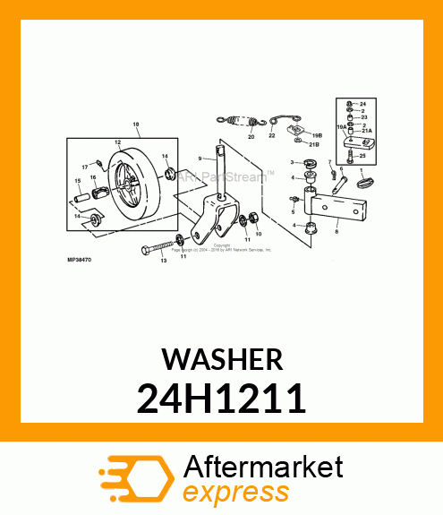 WASHER, METALLIC, ROUND HOLE 24H1211