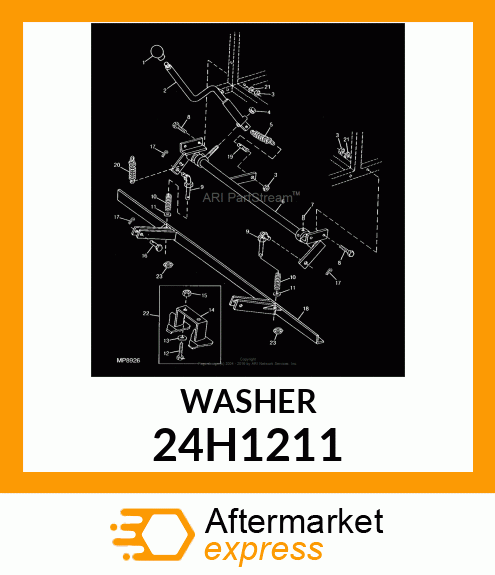 WASHER, METALLIC, ROUND HOLE 24H1211